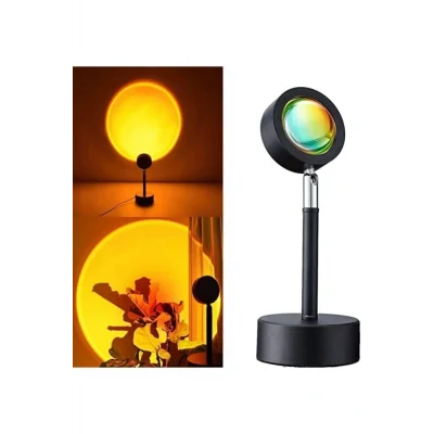 Genel Ürün Tiktok Viral 4 Lensli Rengarenk Projektör Fotoğraf Video Çekimi Led Youtuber Dekoratif Işık Rgb