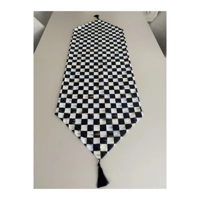 Genel Ürün Dama Desenli Runner