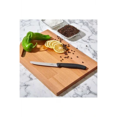 Genel Ürün 6.7833 Domates ve Sosis Bıçağı - Siyah - 11 cm