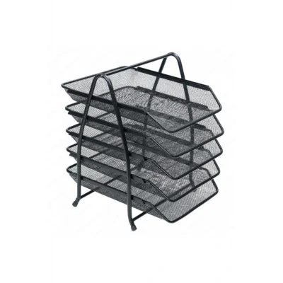 Genel Ürün Rubenıs Evrak Rafı 5 Li Tel Siyah 9185