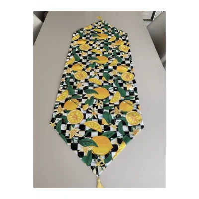 Genel Ürün Limon Desenli Runner