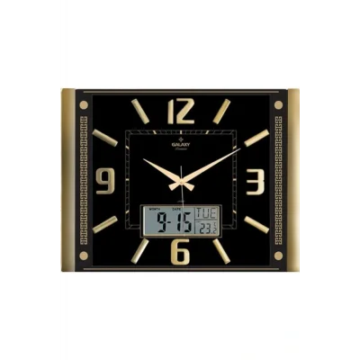 Kol Saati T-711-k Dijital Termometreli Takvimli Duvar Saati