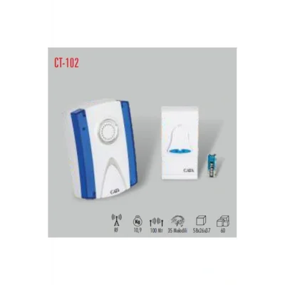 Genel Ürün UZAKTAN KUMANDALI MAVİ-BEYAZ ZİL CT-102