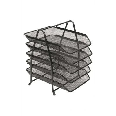 Genel Ürün Evrak Rafı Metal 5 Katlı Siyah 9185-s /