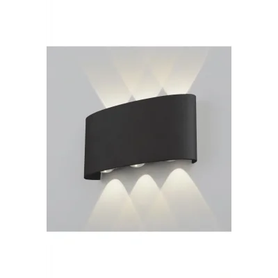 Genel Ürün 10 W İki Yönlü Led Duvar Aplik - Gün Işığı (3000K) - Siyah - IP44 - CT-8011