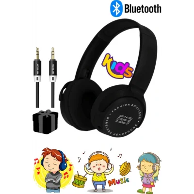 Genel Ürün A+ Kalite Vilya Kulağı Detaylı Uyumlu Bluetooth Kablosuz Kulaklık Çocuk Oyuncu + Aux Kablo