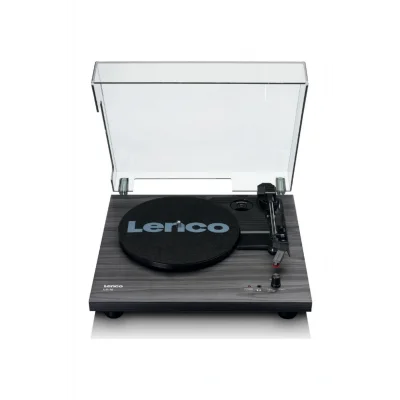 Genel Ürün Ls-10 Siyah Ahşap Desenli Dahili Hoparlörlü Pikap