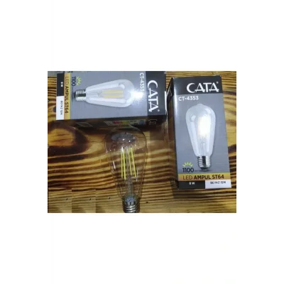 Genel Ürün Ct-4353 8 W Uzun Flament Rustik Led Ampul 1080 Lümen