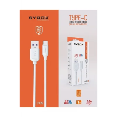 Genel Ürün C109 Typec 3.0 A 18w Ara Kablo Usb Kablo