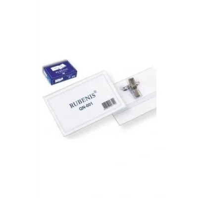 Genel Ürün Rubenıs Şeffaf Yaka Kartı 50 Li Qn-001