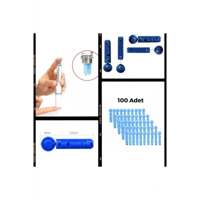 Hacamat Seti Hacamat Kalem Iğnesi - Lanset 100 Adet ( Sadece Iğne/lanset Içerir )