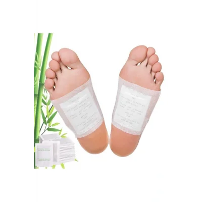 Genel Ürün 20 Adet Bambu Özlü Detox Ayak Bandı Rahatlatıcı Özellikli Detoks Bandı Toksin Atıcı Kinok