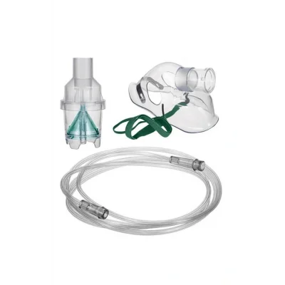 Genel Ürün Oksijen Maskesi Ilaç Hazneli Yetişkin Nebulizatör Maske - 2 Adet
