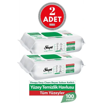 Havlu Easy Clean Yüzey Temizlik Havlusu 100 Lü 2 Adet