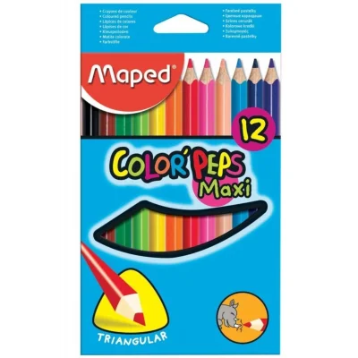Genel Ürün ColorPeps Maxi Kuru Boya Kalemi 12 Renk Kutu 834010