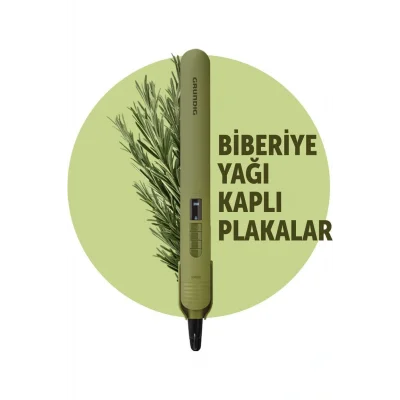 Genel Ürün HS 7031 Botanika Saç Düzleştirici, Biberiye Yağı Kaplı Plaka