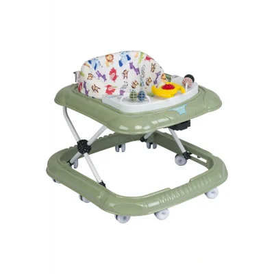 Oyuncak Lüx Oyuncaklı 5 Farklı Müzikli ve Işıklı 3 Kademe Yükseklik Ayarı Örümcek Direksiyonlu Bebek Yürüteç