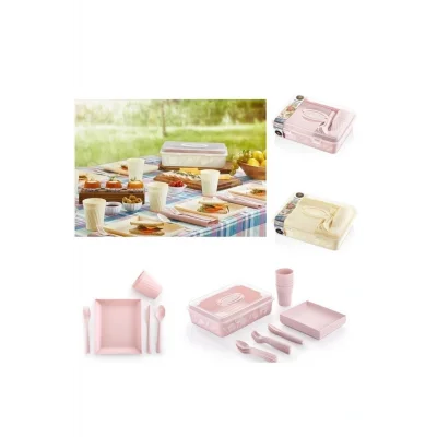 Genel Ürün Pratik 32 Parça Sağlığınıza Dost Plastik Piknik Seti