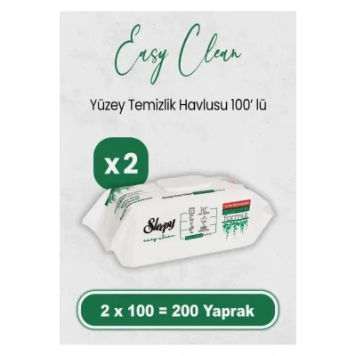 Havlu Easy Clean 100’lü Yüzey Temizlik Havlusu 2’li
