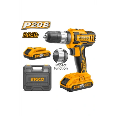 Genel Ürün Cıdlı200215 20v Li-ıon Darbeli Çift Akülü Vidalama Matkap Plastik Çantalı