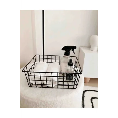 Dolap Düzenleyici Tel Sepet, Masaüstü Organize, Düzenleyici, Dolap İçi Organizer, Çok Amaçlı Düzenleyici