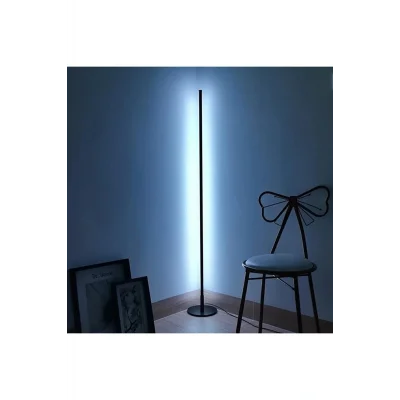 Lamba Dekoratif Minimalist Led Lambader Animasyonlu Kumandalı 256 Renk Köşe Lambası