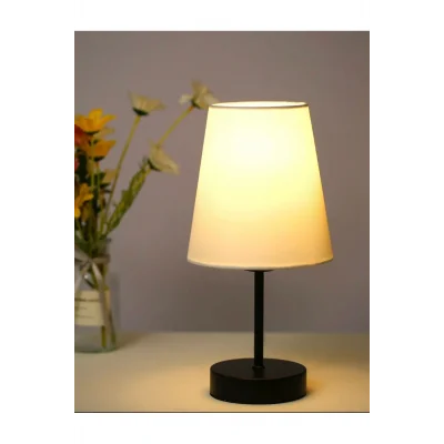 Genel Ürün Modern Abajur Pilli Abajur Krem Abajurlü Kablosuz Taşınabilir Pilli Abajur