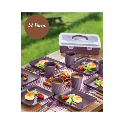 Genel Ürün 6 Kişilik 32 Parça Çantalı Piknik Seti