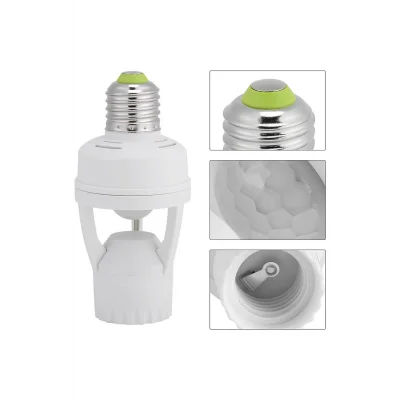 Lamba Hareket Sensörlü Lamba Tutucu Ayarlanabilen Harekete Duyarlı Ampul Tucucu Ampül Uyumlu