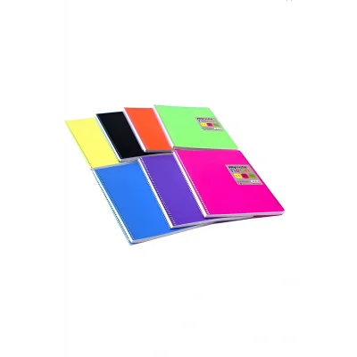 Genel Ürün Renkli 8li Set 96 Yaprak Çizgili ve Kareli Defterler, Pp Kapakli, Çok Renkli