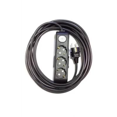 Genel Ürün Viko Ekonomik 3lü Topraklı Çocuk Korumalı Grup Priz 10 Metre Kablo