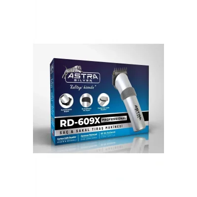 Kol Saati ÖFUS aç-Sakal-Vücut ASTRA SİLVER RD-609X Profesyonel Saç Sakal Tıraş Makinesi Şarjlı 1-2 Saat