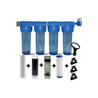 Genel Ürün Daire Bina Sayaç Girişi 4 Aşama Su Arıtma Cihazı ( Ağır Kireç Önleyici Yumuşatma Sistemi )