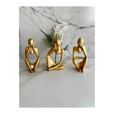 Biblo 3lü Düşünen Kadın Biblo Dekor