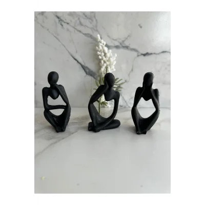 Biblo 3lü Düşünen Kadın Biblo Dekor