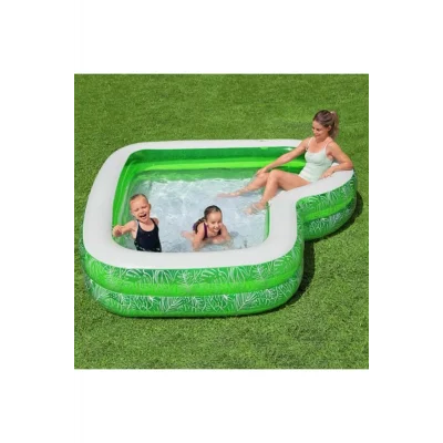 Genel Ürün Şişme Aile Havuzu Tropikal 231x231x51cm 54336
