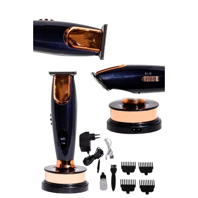 Genel Ürün G-2029 Lcd Profesyonel Şarjlı Saç Sakal Ense Vücut Kılı Kesme Berber Kuafor Erkek Tıraş Makinesi