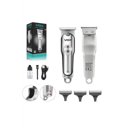 Genel Ürün Saç Sakal Tıraş Makinesi Mini Şarjlı Metal Profesyonel V-071