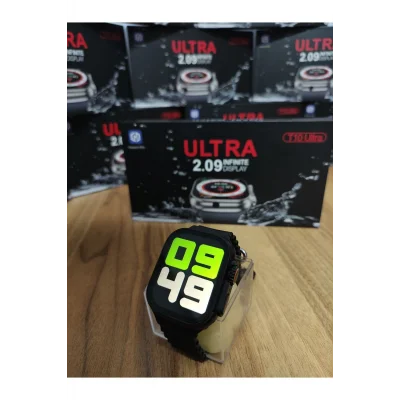 Kol Saati T10 Ultra Akıllı Saat 49 Mm Çift Kordon Turuncu 1 Kordon Watch 10 Ultra Ios Ve Android Destekli