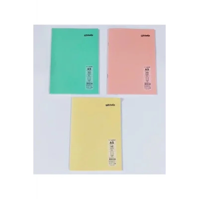 Genel Ürün 3 Adet A5 Küçük Boy 40 Sayfa Çizgili Plastik Kapak Defter