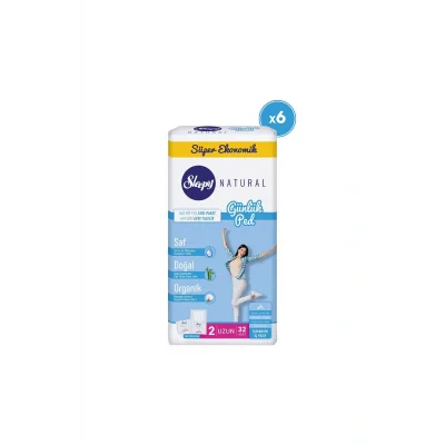 Genel Ürün Natural Günlük Ped Uzun 6X32=192 Adet Ped