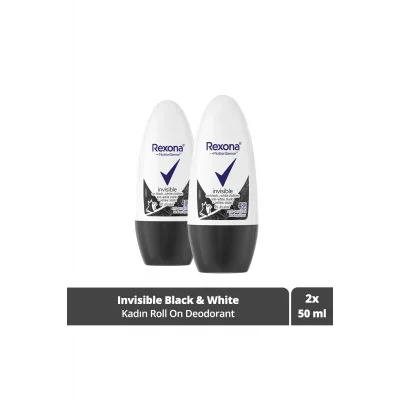 Genel Ürün Kadın Roll On Deodorant Invisible On Black White Clothes 50 ml X2 Adet