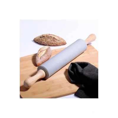 Genel Ürün Bambu Saplı Silikon Merdane - Füme