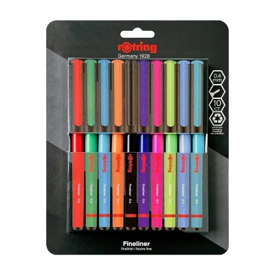 Genel Ürün Liner Fineliner Karışık Renk Keçe Uçlu Kalem 10lu Kutu