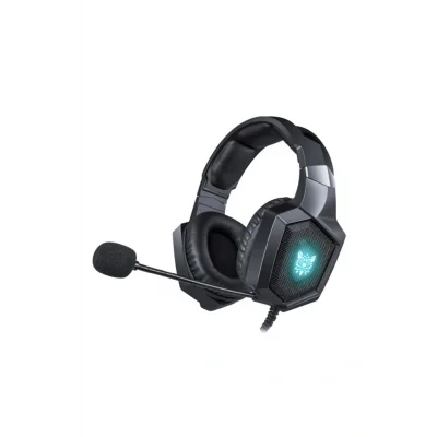 Genel Ürün K8 Siyah Mikrofonlu Oyuncu Kulaklığı Rgb Işık Desteği