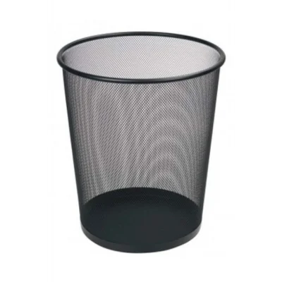 Genel Ürün Metal File Tel Çöp Kovası Siyah Büyük Boy Fx