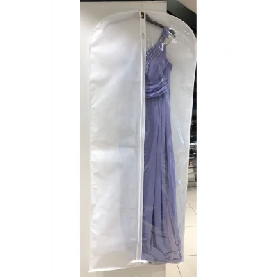 Genel Ürün Kumaş Abiye Elbise Koruyucu Kılıf, Uzun Boy Elbise Taşıyıcı, Şeffaf Pencereli Elbise Hurç, 64x160 C