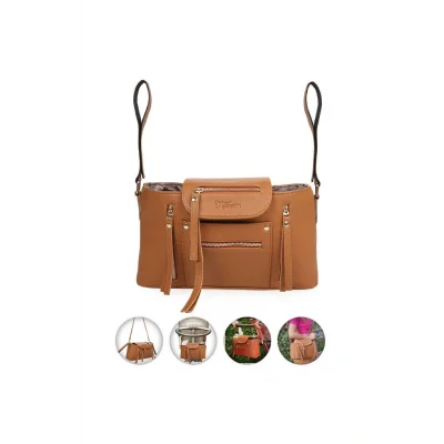 Genel Ürün Taba Bebek Arabası Organizer Omuz Askılı Bakım Çantası, Puset Düzenleyici Organizatörü