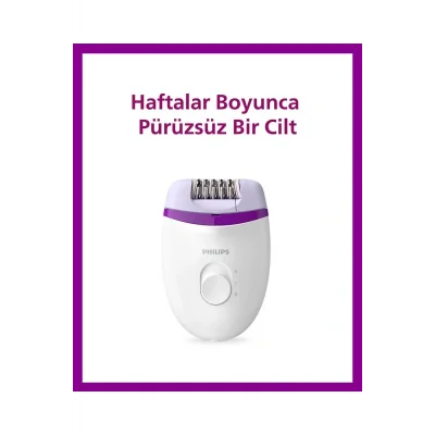 Genel Ürün BRE225/05 Kablolu Epilatör,Bacak İçin Kullanım,2 Hız Ayarı,Yıkanabilir Başlık
