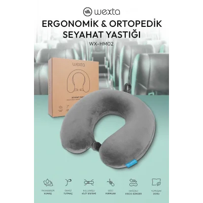 Genel Ürün Seyahat Boyun Yastığı Comfort Ortopedik Seyahat Yastığı Visco